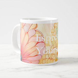 Flora 5 Blommigt Pastel Specialty Mugg Jumbo Mugg