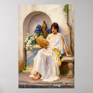 Flora av John William Waterhouse Poster