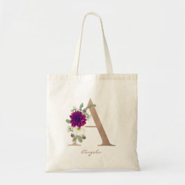 Flora Bouquet Monogram Brev A Bridesmaid Tygkasse