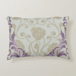 Flora Brazilica | blommigt för rosa av kvatrefoil Prydnadskudde