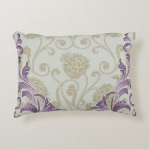 Flora Brazilica   blommigt för rosa av kvatrefoil Prydnadskudde