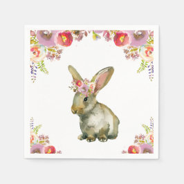 Flora Bunny Pappersservett