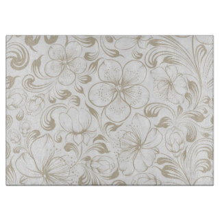 Flora, dekorativt glas, skärningsport 15 x 11 tum