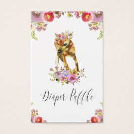 Flora Doe Diaper Raffle Visitkort