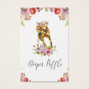 Flora Doe Diaper Raffle Visitkort