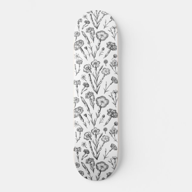 Flora Doodle Skateboard (Framsida)