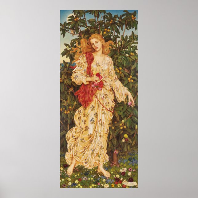 Flora | Evelyn De Morgan Poster (Framsidan)