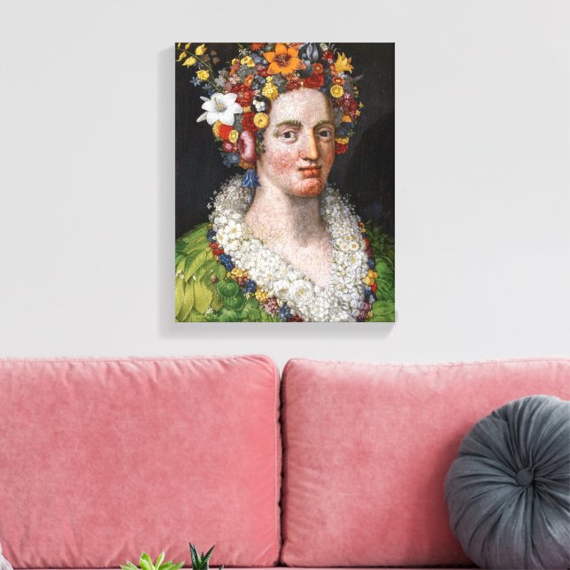 Flora | Giuseppe Arcimboldo | Canvastryck (Insitu (Vardagsrum))