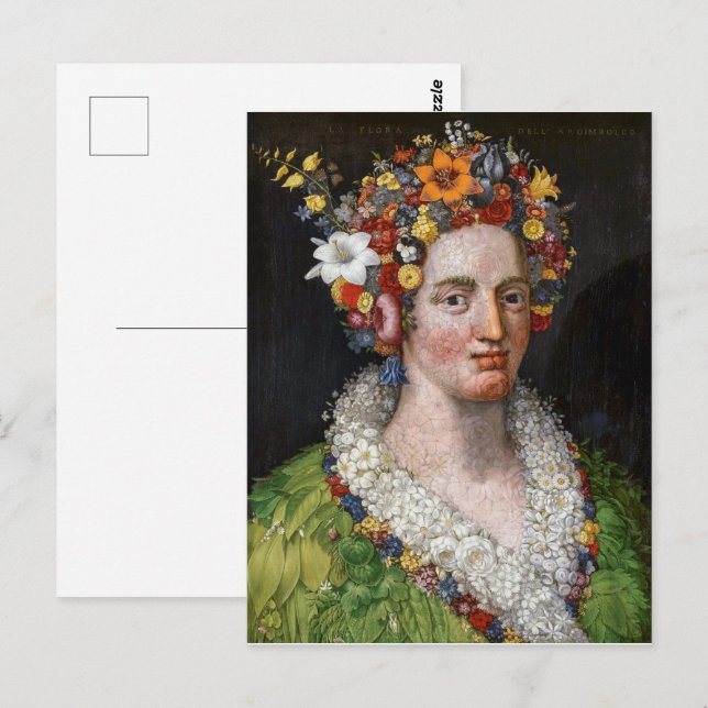 Flora | Giuseppe Arcimboldo | Vykort (Fram/baksida)