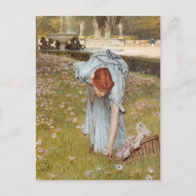Flora i detalj - vykort för Lawrence Alma-Tadema (Framsida)