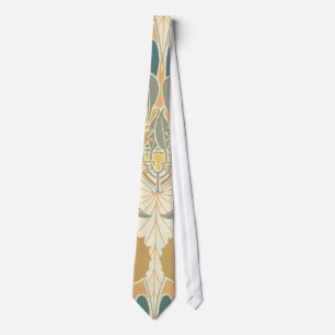 flora med art nouveau fet stil slips