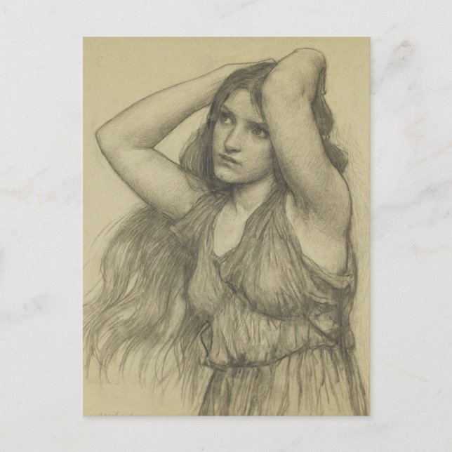 Flora med Long Hair Vykort (Framsida)