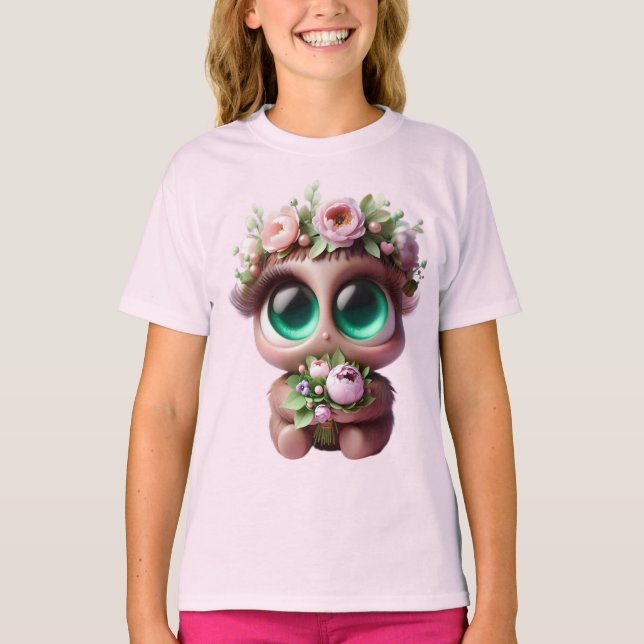 Flora med peonier, Natasha Us insamling T Shirt (Framsida)