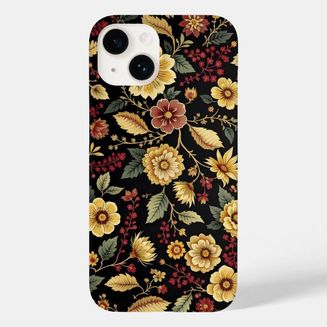 Flora mönster iphone fodral  (Baksida)