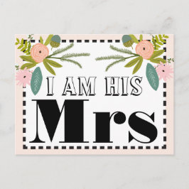 Flora och fauna Jag är Hans fru. Vykort