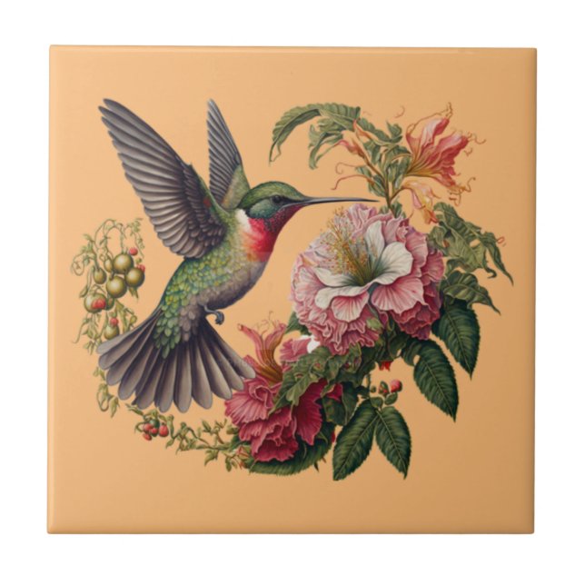 flora och fauna kakelplatta (Framsidan)