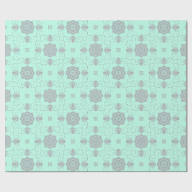Flora Royale Elegant Blommigt Inpackningspapper Presentpapper (Platt)