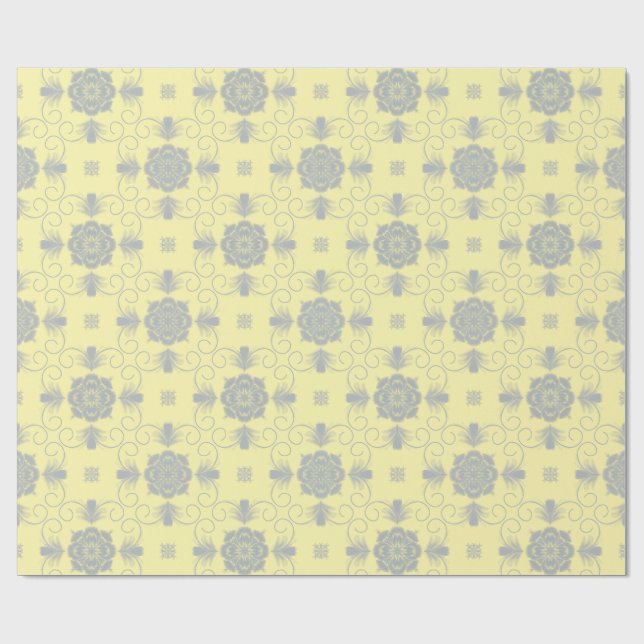 Flora Royale Elegant Blommigt Inpackningspapper Presentpapper (Platt)