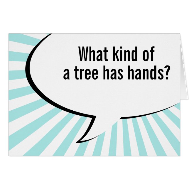 flora träd skämt OBS kort (Framsidan Horizontal)