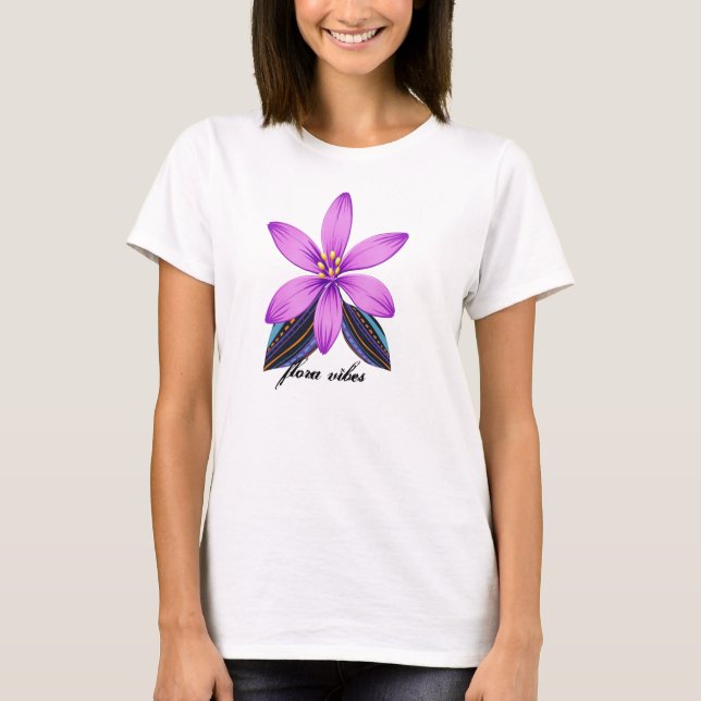 Flora Tshirt T Shirt (Framsida)