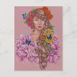 "Flora" vykort