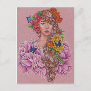 "Flora" vykort