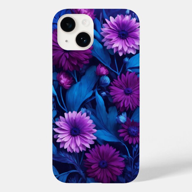 FloraBloom: Elegant Blommigt iphone case (Baksida)