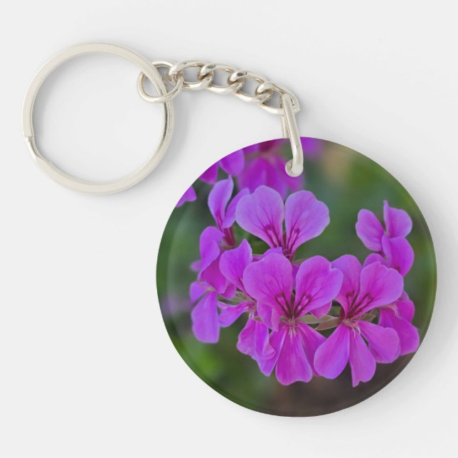 Floral 2 sided acrylic keychain  (Framsidan)