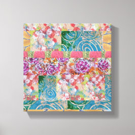 Floral Abstract Stretched Canvas Print
