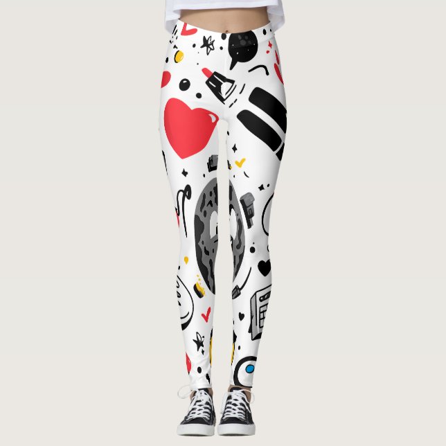 Floral All-Over Print Leggings (Framsida)