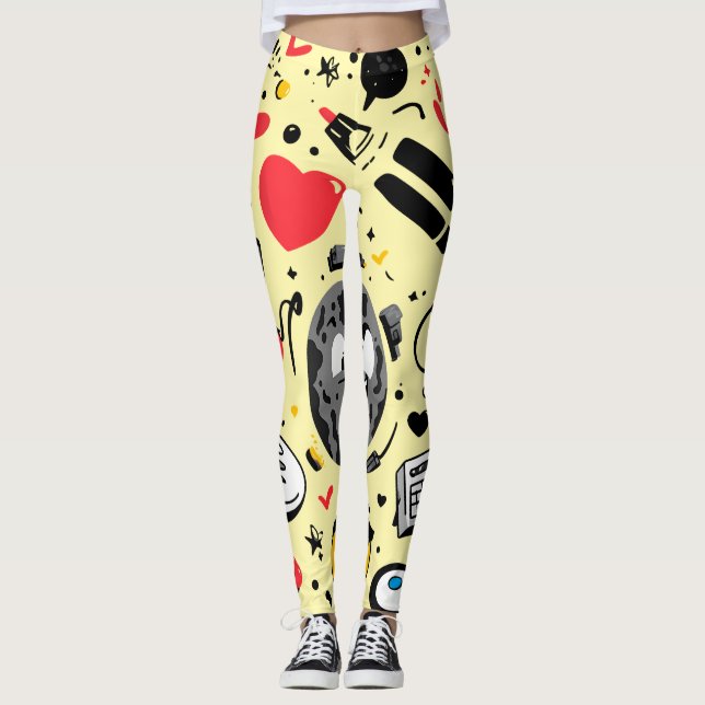 Floral All-Over Print Leggings (Framsida)