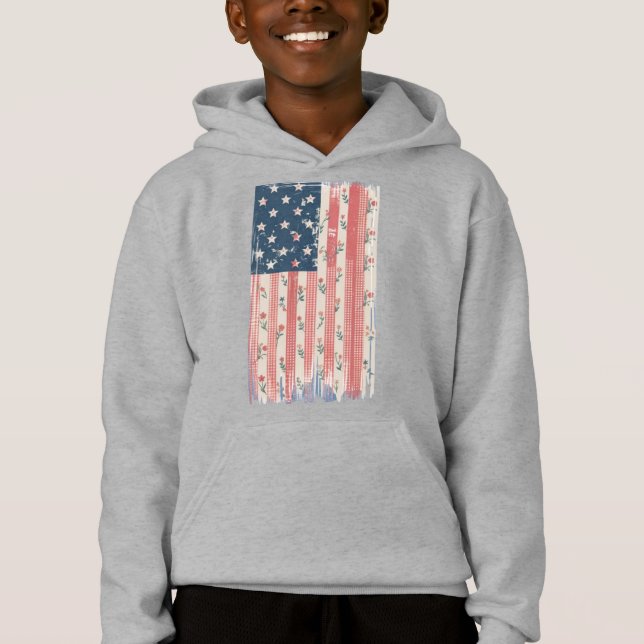 Floral Americana T Shirt (Framsida)