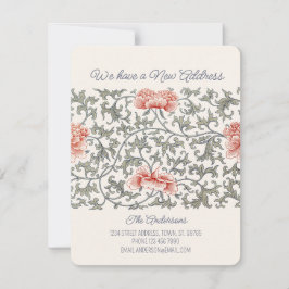  Floral Asian William Morris style CC1289 Moving Meddelande