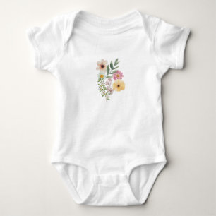 Floral Baby Bodysuit – Soft & Stylish with Waterco T Shirt