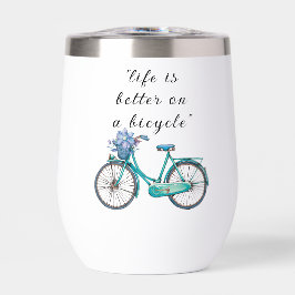 Floral Bicycle Watercolor Design Boho Chic 