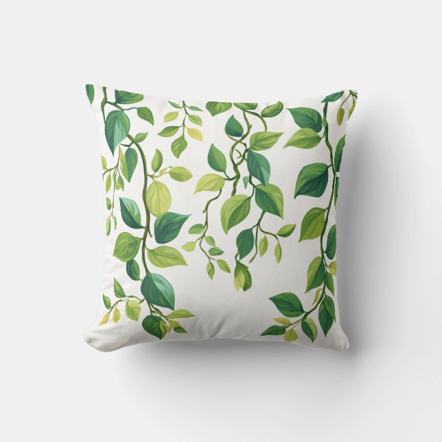 Floral Bloom Throw Pillow Kudde (Framsida)