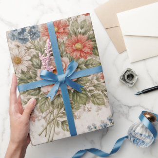 Floral Blush Garden Heirloom Pattern Presentpapper