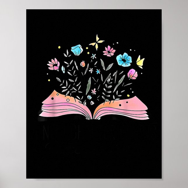 Floral Book A New Chapter Begins Retired 2026 Reti Poster (Framsidan)