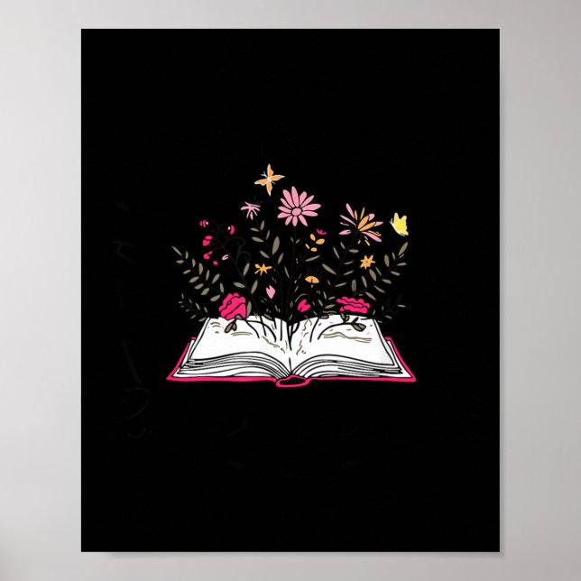 Floral Book A New Chapter Begins Retired 2026 Reti Poster (Framsidan)