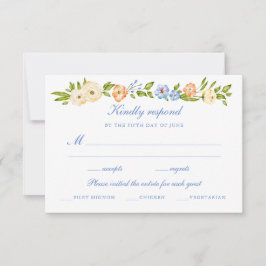 Floral Border Wedding  OSA Kort