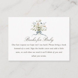 Floral Bouquet Bow Cottage Books for Baby Tilläggskort