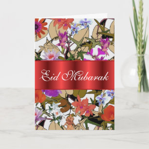 Floral bouquet Eid Mubarak Kort