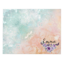 Floral bouquet purple garden anteckningsblock