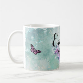 Floral bouquet purple garden kaffemugg