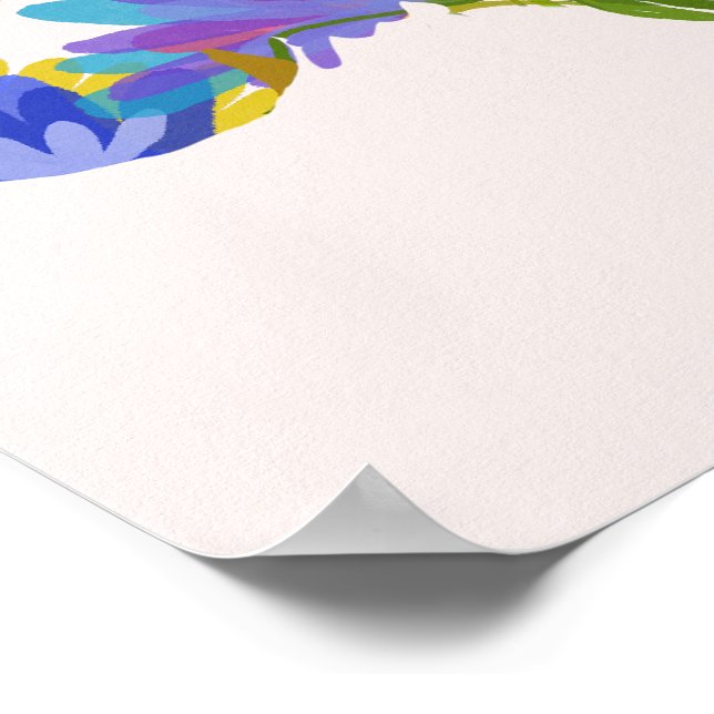 Floral Brain Design Poster (Hörn)