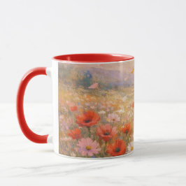 Floral Breeze - Pastel Painting Style Art Mugg