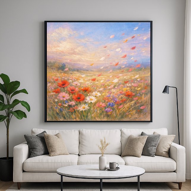 Floral Breeze - Pastel Painting Style Art Poster (Skapare uppladdad)