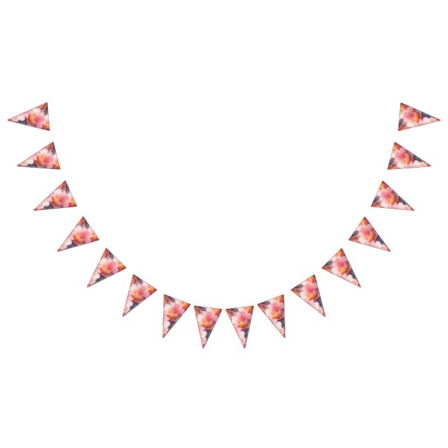 Floral bunting banner vimplar (Alla)