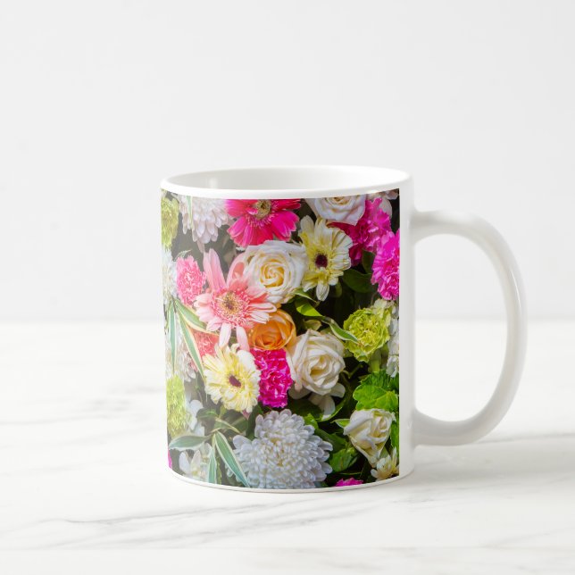 Floral Burst - Vibrant Garden Mug. Kaffemugg (Höger)