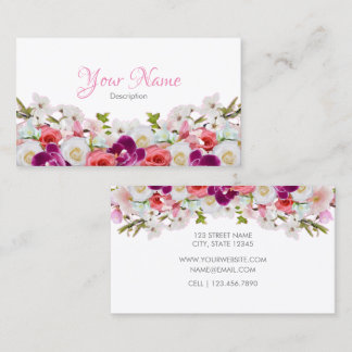 Floral Business Card - II Visitkort